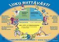 <b>Liiku riittävästi -työni</b><br>Liiku Riittävästi liikuntasuositus -kortin suunnittelin jo 2004. kortti on edelleen tuttu näky terveydenhuollon toimitilojen seinillä ympäri maakuntaamme. Yhteensä neuvontakortteja painettiin suunnittelemiani liikunnan suosituskortteja yli 400 000 kappaletta.